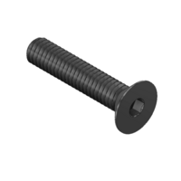 MODULAR SOLUTIONS BLACK OXIDE PLATED FASTENER&lt;BR&gt;M4 X 20MM FLAT HEAD CAP SCREW - COUNTERSUNK